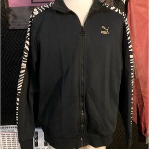 Vintage Puma Track Jacket Clyde Zebra XL